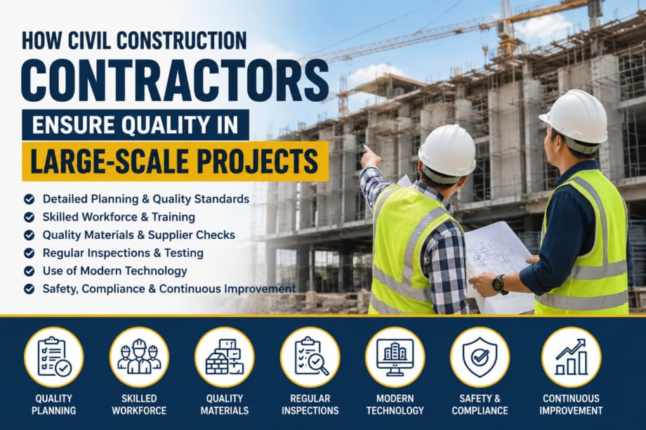 How Civil Construction Contractors Ensure Quality in Large-Scale Projects
