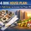 4 bhk house plan